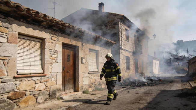 Wildfire Forces Nuñomoral Lockdown as Flames Cross into Salamanca RUSSPAIN.com