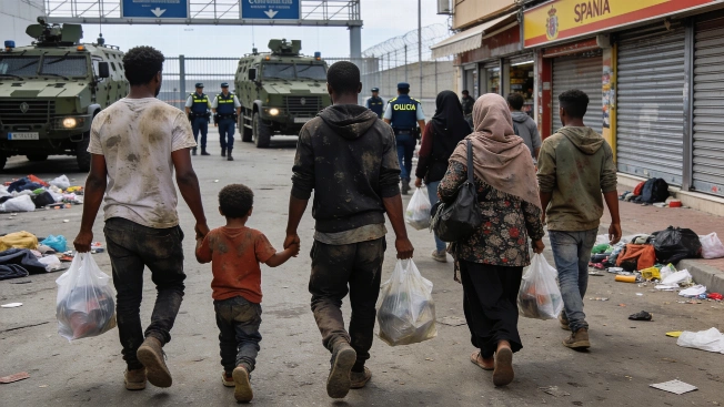 Thousands Flee Ceuta After Night of Violence and Border Chaos RUSSPAIN.com