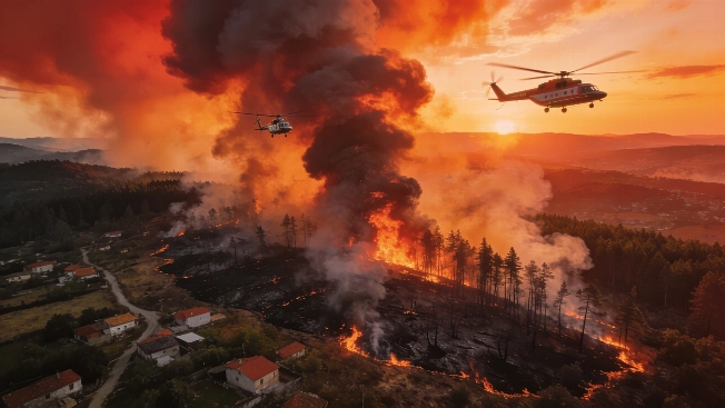 Ceuta Firefighters Halt Wildfire as Migrant Camps Spark New Risks RUSSPAIN.com