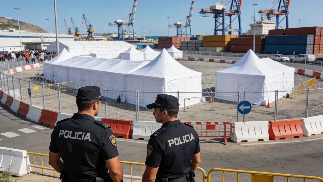 Ceuta port migrant camp halted amid security standoff RUSSPAIN.com