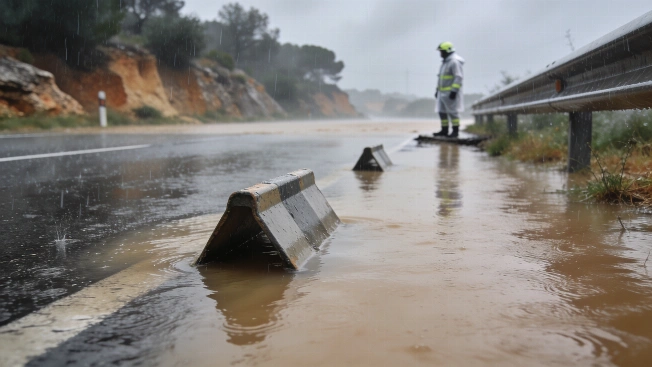Tarragona faces red alert as heavy rain spreads across Spain RUSSPAIN.com