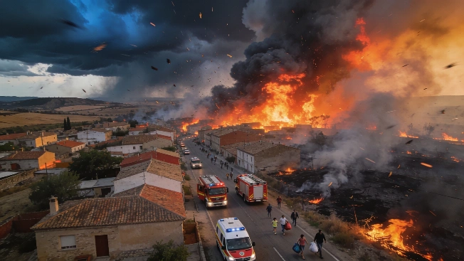 Uncastillo Evacuated as Wildfire Forces Fifth Town to Flee in Zaragoza RUSSPAIN.com