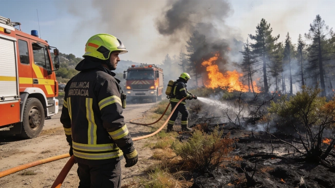 Niebla Wildfire Forces Mass Evacuations as Over 20,000 Hectares Affected RUSSPAIN.com