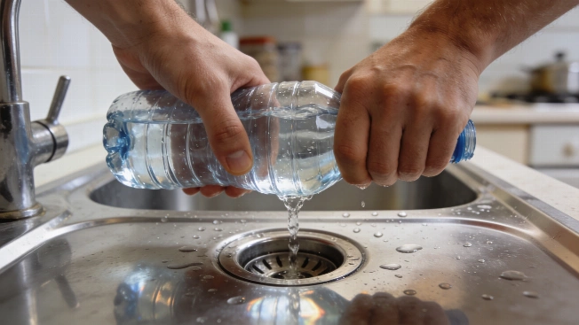 A Water Bottle Trick Promises Quick Relief for Minor Sink Clogs RUSSPAIN.com