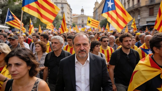 Oriol Junqueras Returns to Diada Protest After Five-Year Absence RUSSPAIN.com