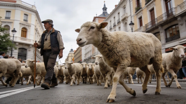 Madrid reroutes its transhumance festival around the Sol camp RUSSPAIN.com