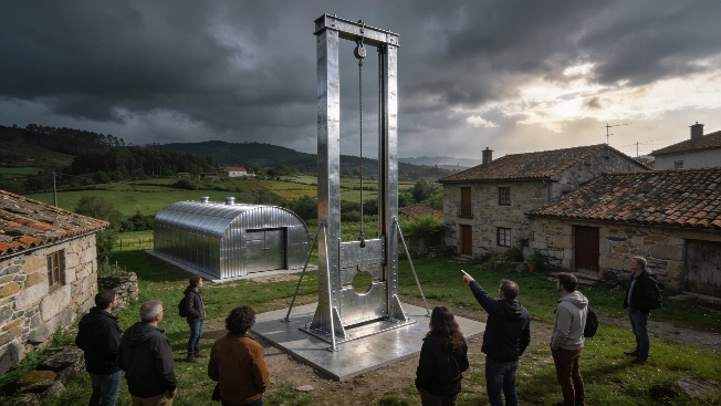 A Five-Meter Guillotine Sparks Debate in Rural Galicia RUSSPAIN.com