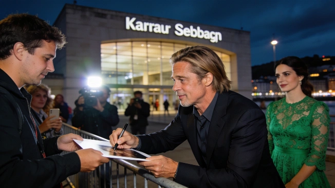 Brad Pitt turns San Sebastián red carpet into a two-hour fan event RUSSPAIN.com