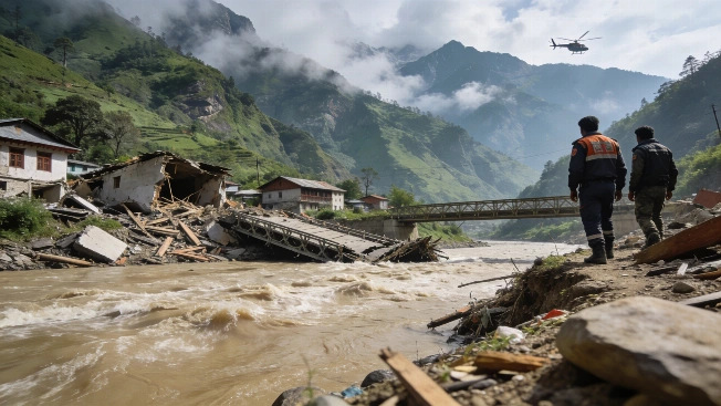 Flood Sweeps Away Homes and Bridges in Nepal RUSSPAIN.com