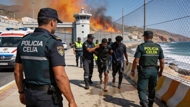 Government Caught Off Guard by Ceuta Migrant Surge Amid Wildfires RUSSPAIN.com
