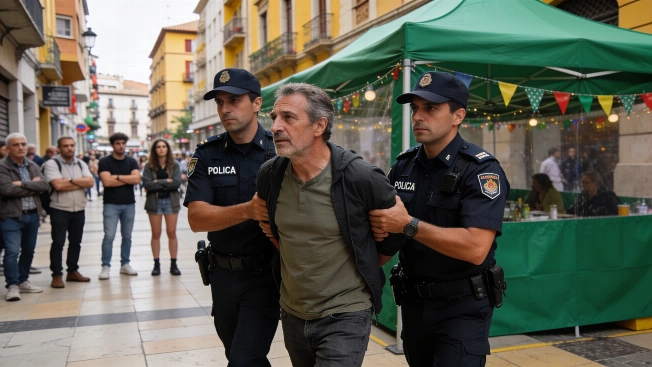 Sant Cugat Vox Councillor Attacked at Party Stand in Central Street RUSSPAIN.com