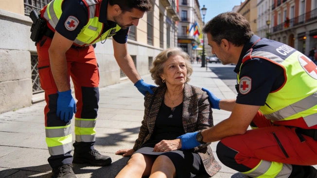 Carmen Lomana collapses during filming in Madrid heat RUSSPAIN.com