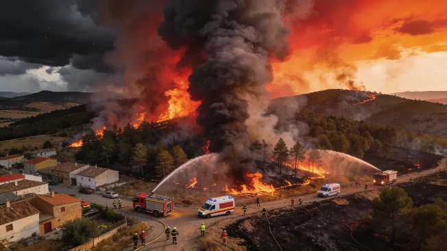 Wildfire in Las Cinco Villas Burns 15,400 Hectares and Threatens Towns RUSSPAIN.com
