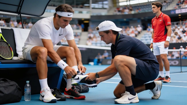Top Seed Halts Play for Shoe Change During Crucial Sydney Match RUSSPAIN.com