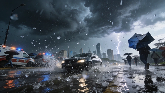 Heavy Rain and Hail Disrupt Buenos Aires Metropolitan Area RUSSPAIN.com