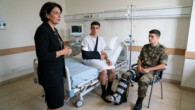 Defence Minister visits injured soldiers after Ceuta attacks RUSSPAIN.com