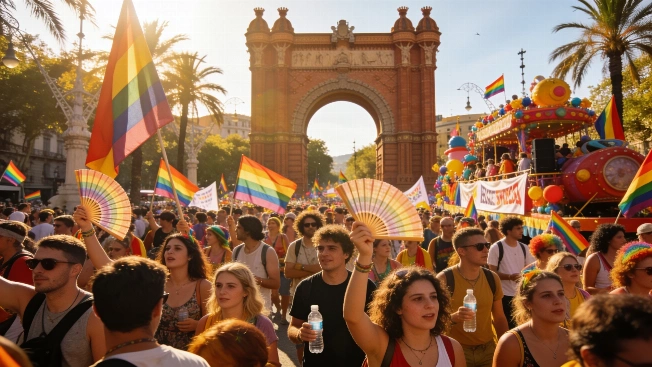Over 140,000 Join Pride Barcelona 2026 Parade Despite Intense Heat RUSSPAIN.com