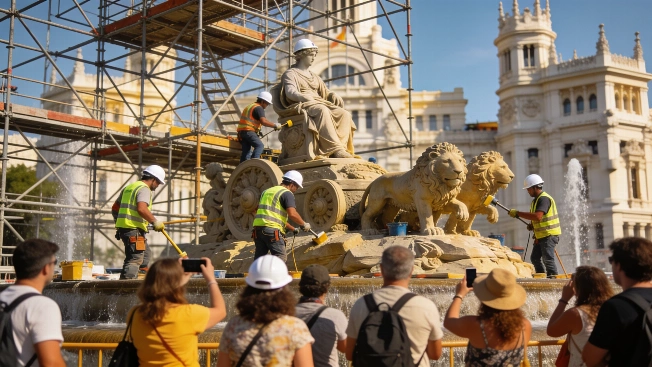 Madrid Opens Cibeles Fountain Restoration to Public with 2,640 Free Visits RUSSPAIN.com