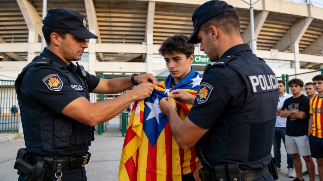Catalan Parties Demand Answers After Police Remove Estelades at Elche-Barça RUSSPAIN.com