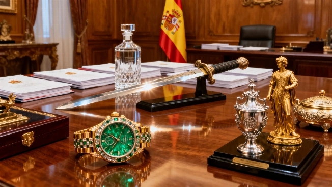 Trump and Spanish Royals Exchange Commemorative Coins at MetLife Stadium RUSSPAIN.com
