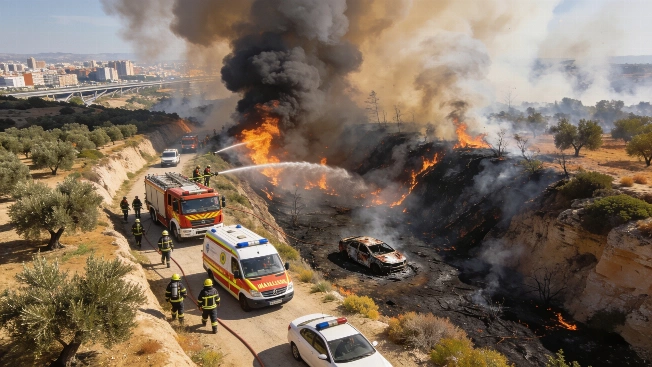 One Dead and Five Hospitalized After Fire in Manises Ravine RUSSPAIN.com