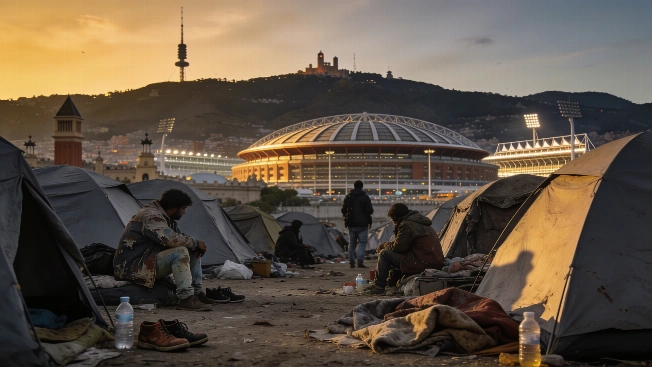 Over 200 Homeless Struggle in Montjuïc Amid Drug Use and Neglect RUSSPAIN.com