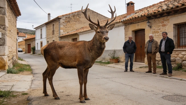 A 180-Kilo Stag Walks 50 Kilometres Home After Forced Relocation RUSSPAIN.com