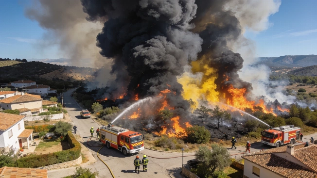 Wildfire in Collserola Forces Evacuations Near Barcelona RUSSPAIN.com