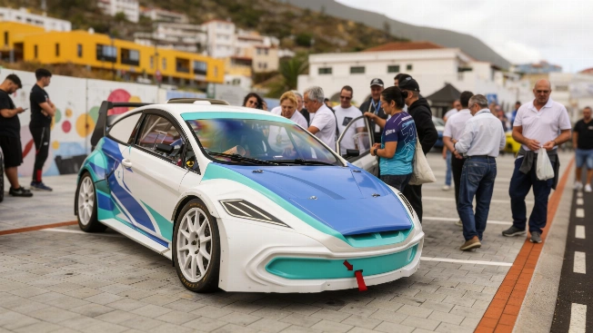 Electric rally car shakes up competition in the Canary Islands RUSSPAIN.com