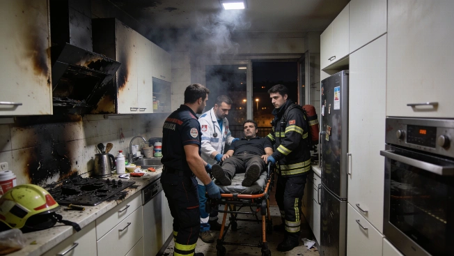Man in Critical Condition After Kitchen Fire in Carabanchel Apartment RUSSPAIN.com