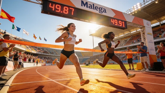 Blanca Hervás Edges Paula Sevilla by One Hundredth in 400m Showdown RUSSPAIN.com