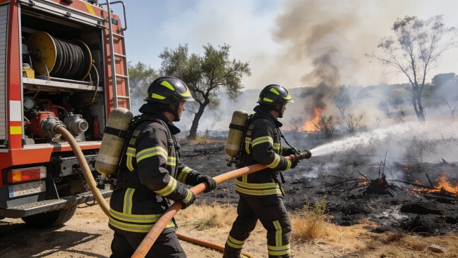Wind Hampers Efforts as Niebla Wildfire Passes 4,000 Hectares RUSSPAIN.com