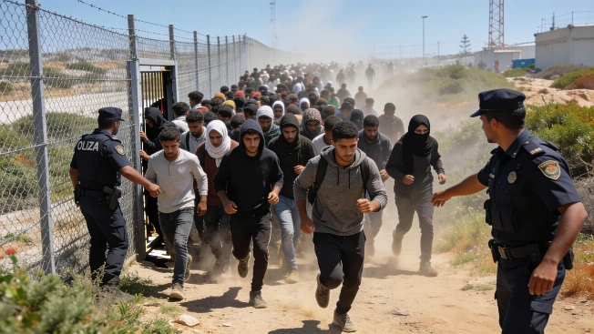 Ceuta Faces Unprecedented Influx as Thousands Cross from Morocco RUSSPAIN.com