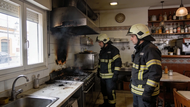 Kitchen fire at Casa Aldana forces emergency response in Ciudad Jardín RUSSPAIN.com