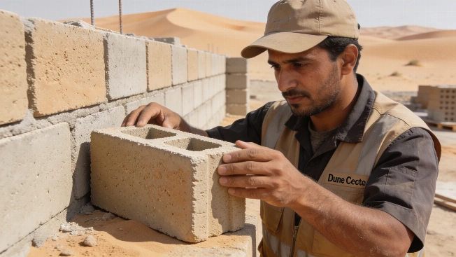 Desert Sand Transformed: DuneCrete Cuts Cement Use by Half RUSSPAIN.com