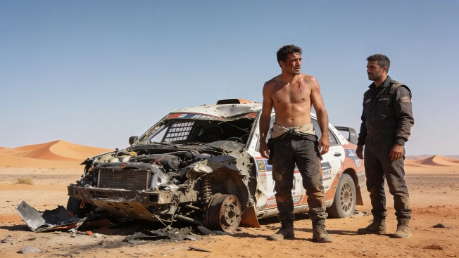 Henk Lategan takes wild Rally de Marruecos stage after Benavides crash RUSSPAIN.com