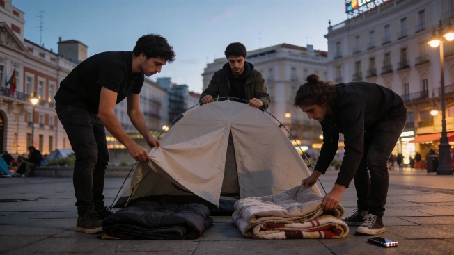 Madrid housing protest grows into Puerta del Sol camp RUSSPAIN.com