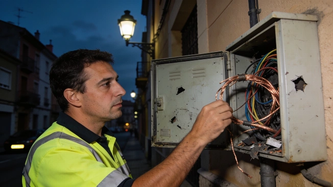 Two Arrested in Figueres After Major Copper Cable Theft Disrupts Lighting RUSSPAIN.com