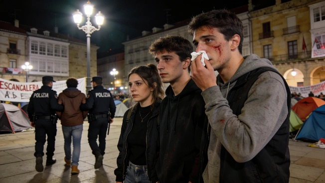 Violent Attack Shakes Housing Protest in Oviedo RUSSPAIN.com