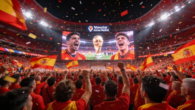 Madrid Erupts as 15,000 Celebrate Spain’s World Cup Triumph at Movistar Arena RUSSPAIN.com