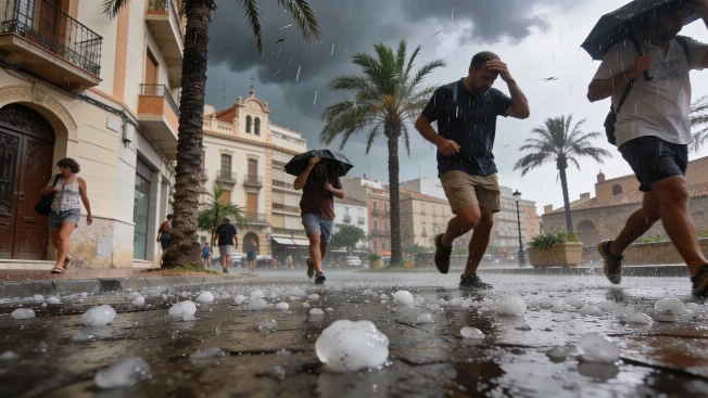 Aemet Issues Orange Alert for Severe Storms and Hail in Valencia Region RUSSPAIN.com