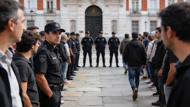 Police separate Sol campers from Hispanidad marchers RUSSPAIN.com
