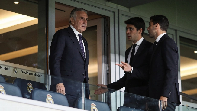 Florentino Pérez threatened to leave the Metropolitano box RUSSPAIN.com