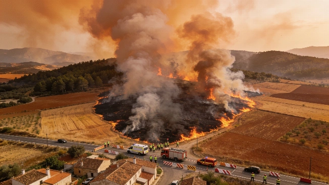 Cinco Villas Wildfire Remains Uncontrolled as Winds Complicate Response RUSSPAIN.com