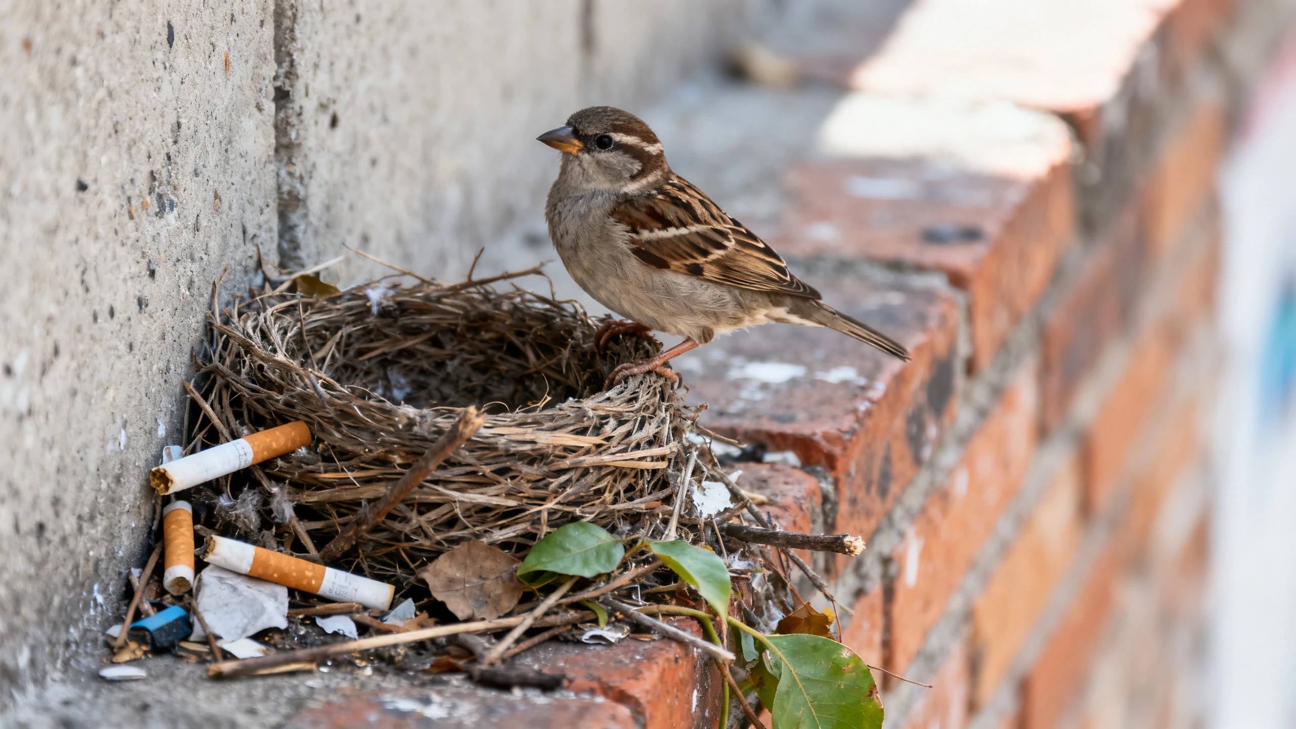 Why sparrow and finch nests in big cities are turning into chemical fortresses RUSSPAIN.com