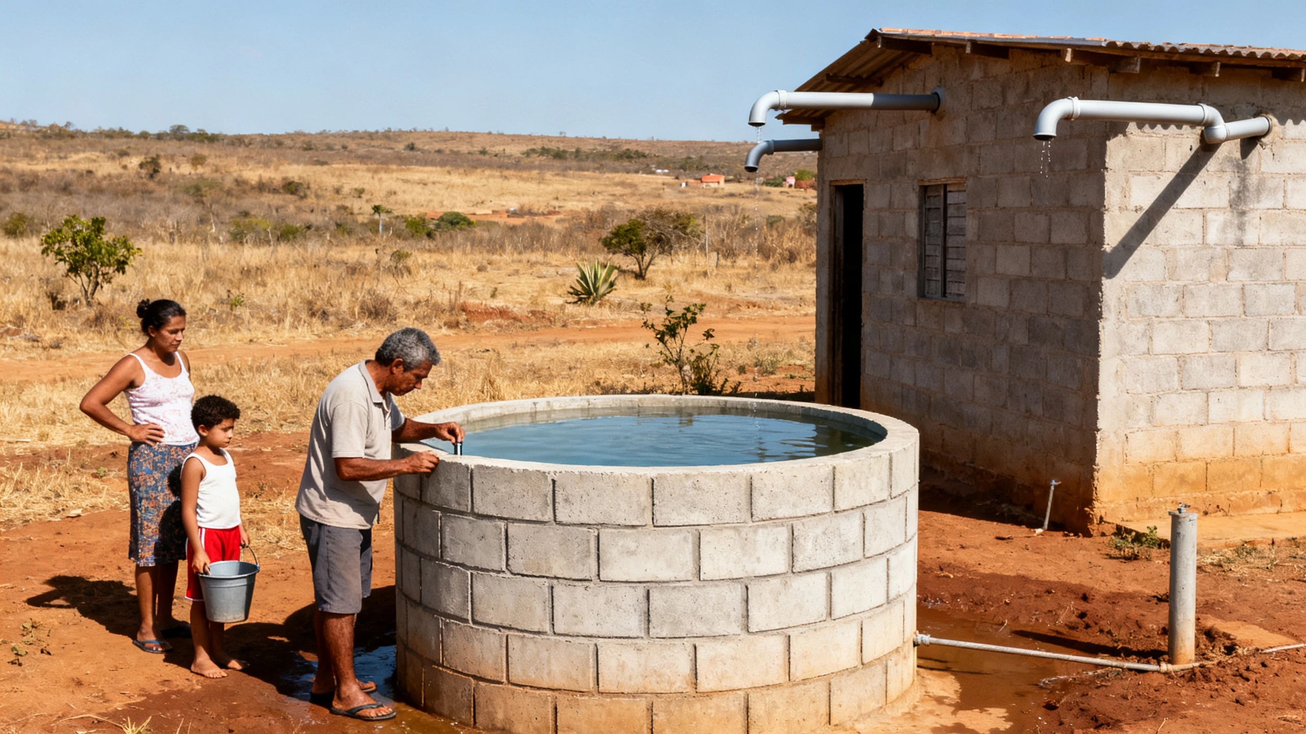 A cistern made of cement slabs allowed water to be stored for up to eight months RUSSPAIN.com
