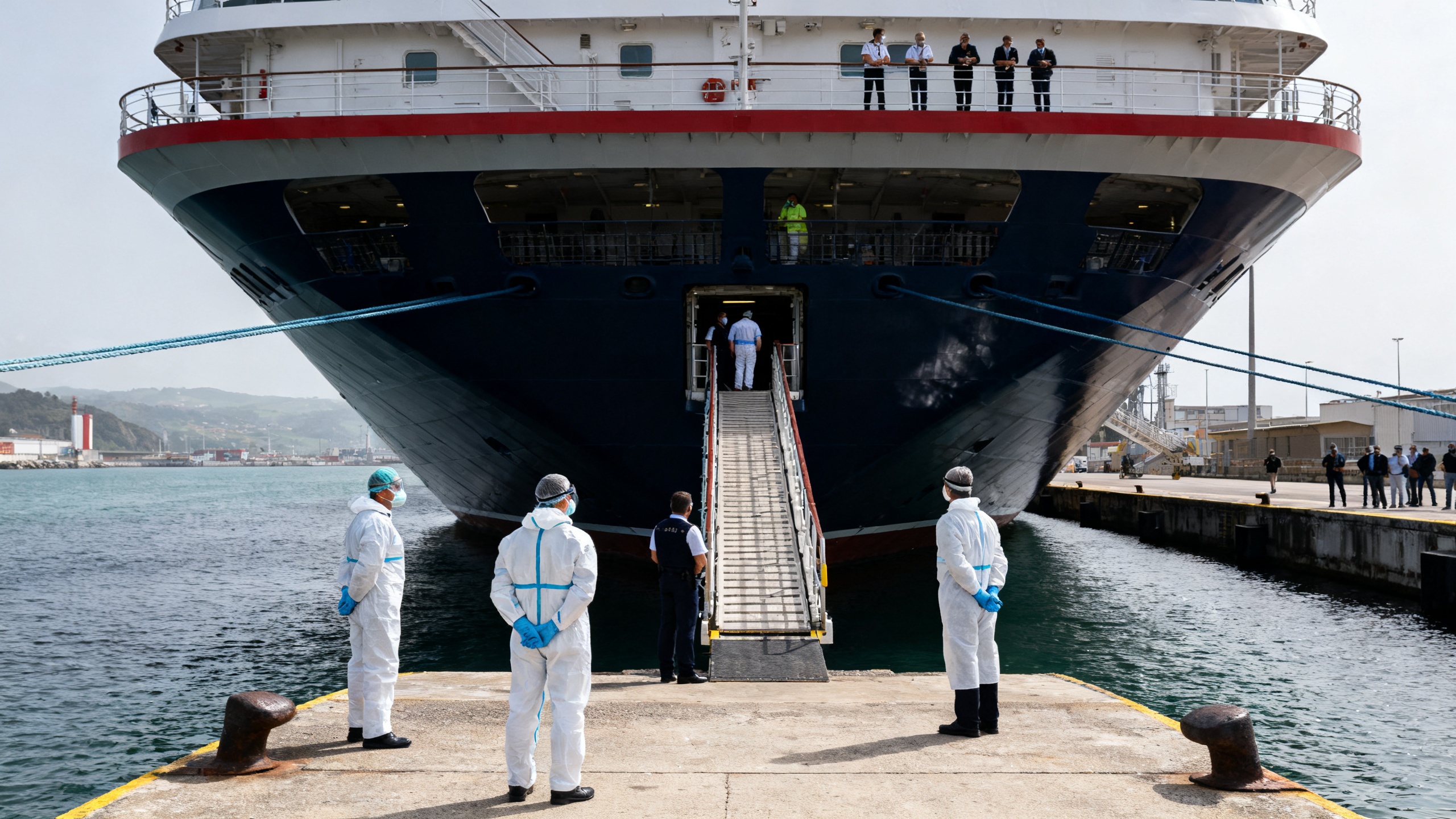 An outbreak of infection on board the ship affected dozens of passengers RUSSPAIN.com