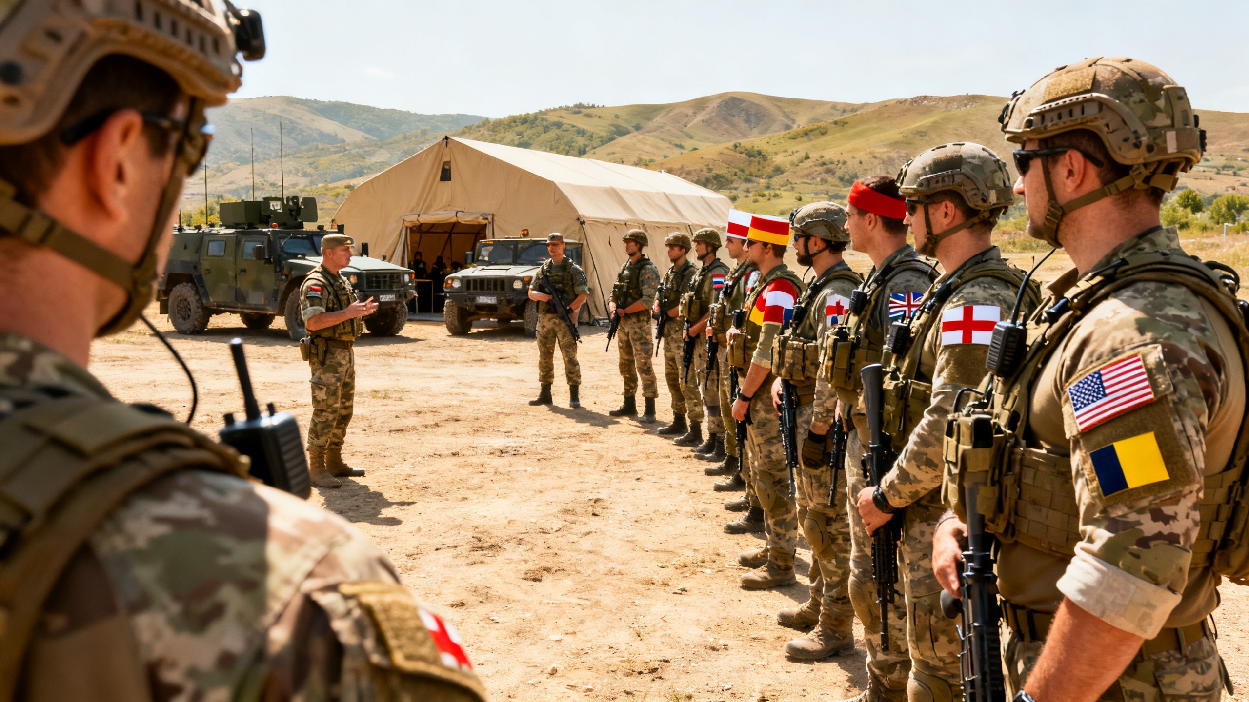 Multinational units conduct training at the Mukhrovani base RUSSPAIN.com