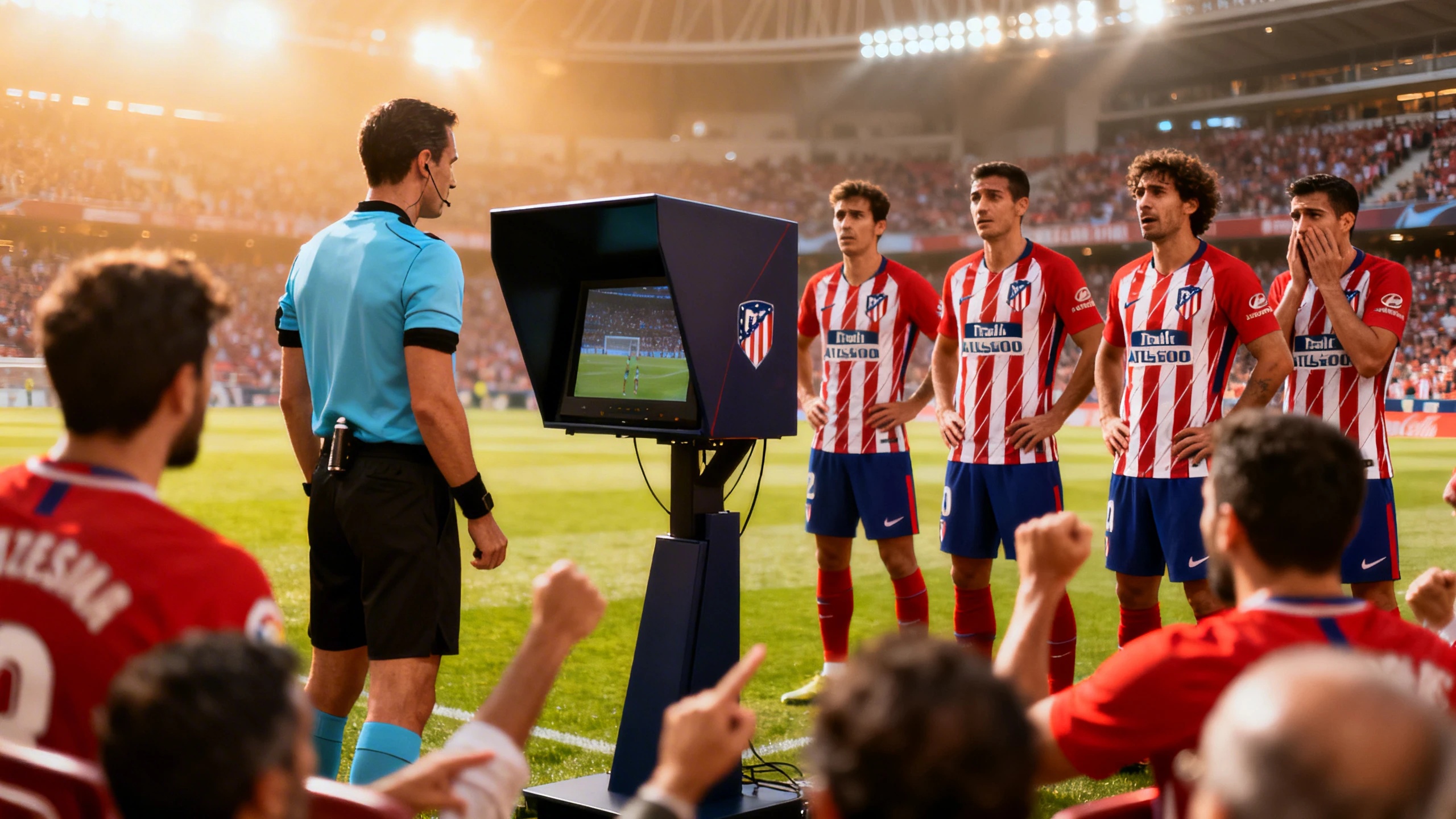 VAR controversy sparks debate over refereeing decisions in Atlético matches RUSSPAIN.com