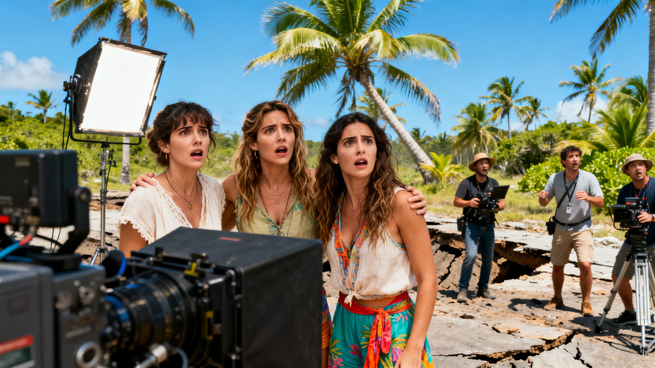 Spanish actresses caught in earthquake while filming in the Caribbean RUSSPAIN.com